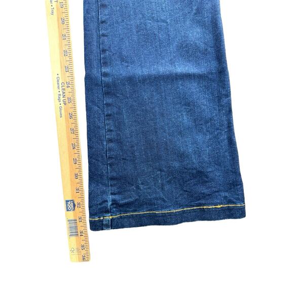 Spanx Flare Jeans Womens Size XL High Rise Dark Blue Denim 20327R - Picture 5 of 9